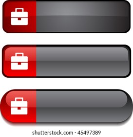   Botones web de bolso. Ilustración vectorial.