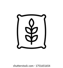 Bag, wheat icon. Simple line, outline vector elements of agriculture icons for ui and ux, website or mobile application