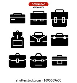 bag work icon or logo isolated sign symbol vector illustration - Collection of high quality black style vector icons
