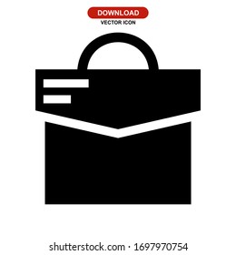 bag work icon or logo isolated sign symbol vector illustration - high quality black style vector icons
