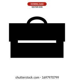 bag work icon or logo isolated sign symbol vector illustration - high quality black style vector icons
