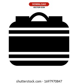 bag work icon or logo isolated sign symbol vector illustration - high quality black style vector icons
