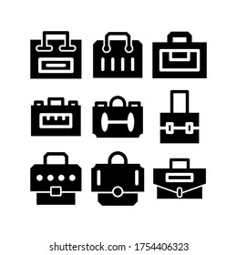 bag work icon or logo isolated sign symbol vector illustration - Collection of high quality black style vector icons
