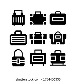 bag work icon or logo isolated sign symbol vector illustration - Collection of high quality black style vector icons
