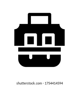 bag work icon or logo isolated sign symbol vector illustration - high quality black style vector icons
