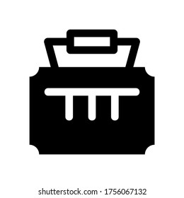 bag work icon or logo isolated sign symbol vector illustration - high quality black style vector icons
