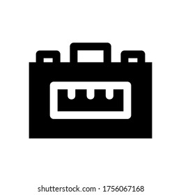 icono de trabajo de bolsa o logotipo símbolo de signo aislado ilustración vectorial - iconos vectoriales de estilo negro de alta calidad
