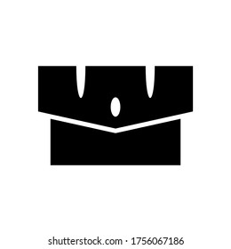 icono de trabajo de bolsa o logotipo símbolo de signo aislado ilustración vectorial - iconos vectoriales de estilo negro de alta calidad
