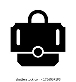 icono de trabajo de bolsa o logotipo símbolo de signo aislado ilustración vectorial - iconos vectoriales de estilo negro de alta calidad
