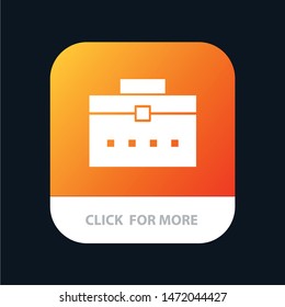 Bag, Worker Bag, User, Interface Mobile App Button. Android and IOS Glyph Version