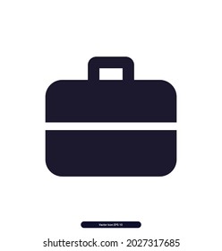 bag_3 icon. Document, work vector icon. Illustration isolated for graphic and web design.