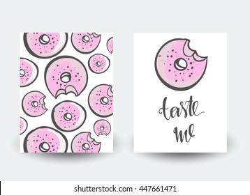 Bagel backgrounds. Can be used for t-shirt, banner, card and other design projects.
