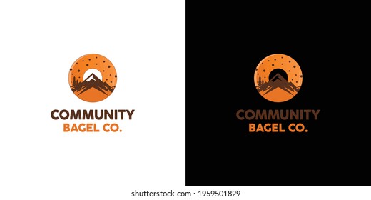 The Bagel Cake Shop Logo Design Is Attractive And Unique