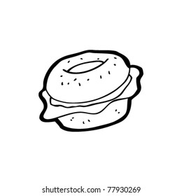 bagel cartoon