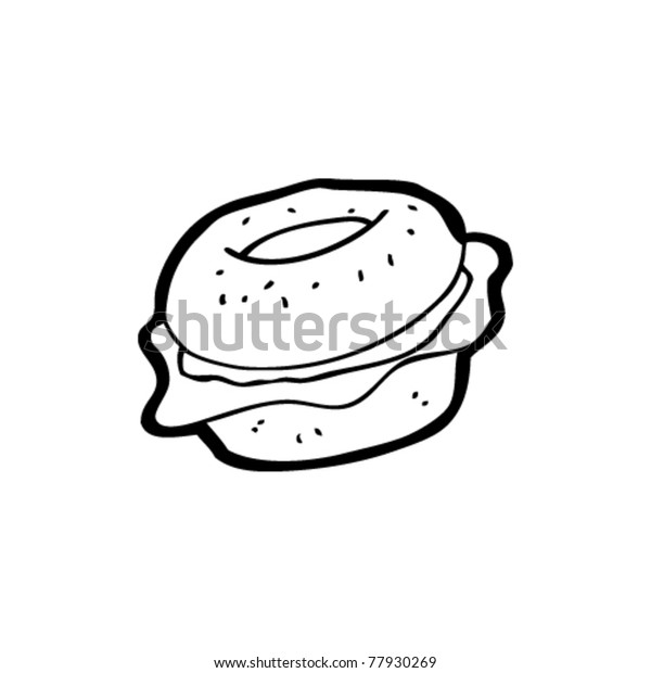 Bagel Cartoon Stock Vector (Royalty Free) 77930269