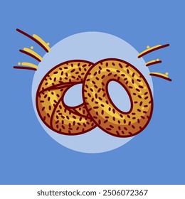 A bagel design that looks delicious and tempting