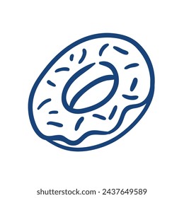 Bagel. Hand drawn vector illustration