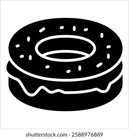 Bagel Icon Element For Design