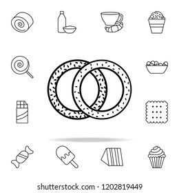 bagel icon. Fast food icons universal set for web and mobile
