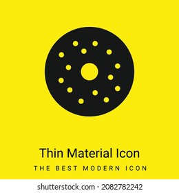 Bagel minimal bright yellow material icon