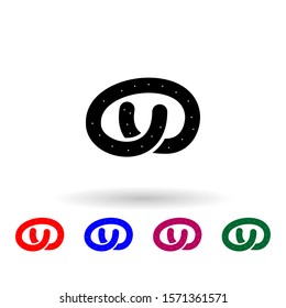 Bagel multi color icon. Simple glyph, flat vector of russia icons for ui and ux, website or mobile application