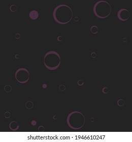 Bagel Strict Pink Oval Elegant Circles Art Illustration. Grey Violet Light Classical Black Minimal Modern Art Pattern. Donut Dark Round Curves Modern Style Simple Art. Purple Calm Retro Background.