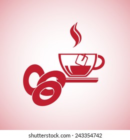 Bagel vector icon