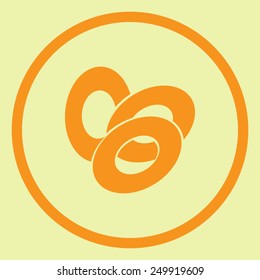 Bagel vector icon 