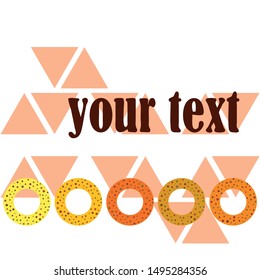 Bagels with poppy and sesame seeds flat design. Vector illustration of bakery products. Eating fresh and tasty bread.