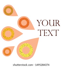 Bagels with poppy and sesame seeds flat design. Vector illustration of bakery products. Eating fresh and tasty bread.