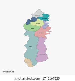 Bagerhat District Map Of Bangladesh