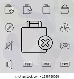 baggage allowance icon. Universal set of web for website design and development, app development