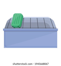 Baggage carousel icon. Cartoon of baggage carousel vector icon for web design isolated on white background