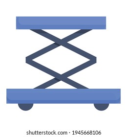 Icono del carrito de equipaje. Caricatura del icono del vector del carro de equipaje para el diseño web aislado en fondo blanco