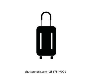 Baggage Claim. Conveyor Belt With Luggage In Airport Travel bags vector set Baggage Airport People Briefcase. Icon with reflection on white background. Air Travel Thin Line Icons  Editable Stroke