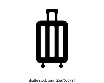 Baggage Claim. Conveyor Belt With Luggage In Airport Travel bags vector set Baggage Airport People Briefcase. Icon with reflection on white background. Air Travel Thin Line Icons  Editable Stroke