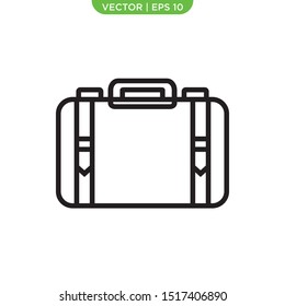 baggage flat icon vector illustration