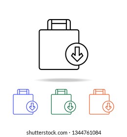 baggage icon. Elements of simple web icon in multi color. Premium quality graphic design icon. Simple icon for websites, web design, mobile app, info graphics