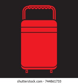 baggage icon  flat color