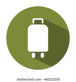 Baggage icon. Flat design.