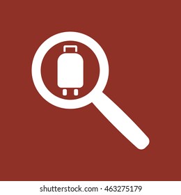 Baggage  icon. Flat design.