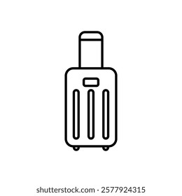 Baggage icon Flat illustration sign