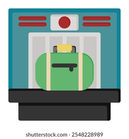 Baggage icon in Flat Style. Color Fill