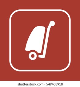 Baggage   icon, isolated. Flat  design. 