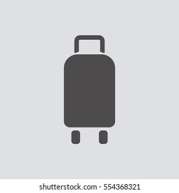 Baggage  icon, isolated. Flat  design. 