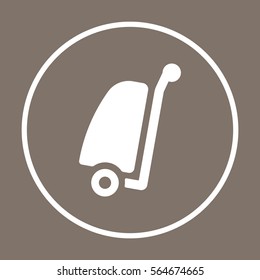 Baggage   icon, isolated. Flat  design. 