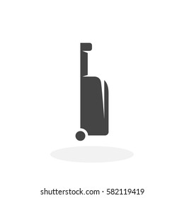 Baggage icon isolated on white background. Baggage vector logo. Flat design style. Modern vector pictogram for web graphics - stock vector