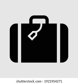baggage icon isolated vector illustration