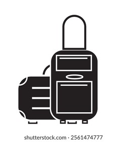 baggage icon isolated vector illustration . 333