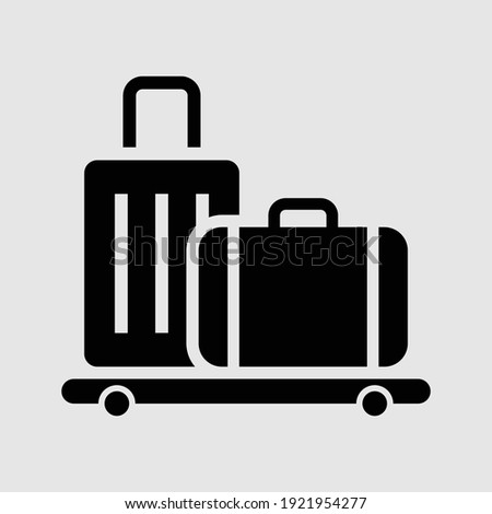 baggage icon isolated vector illustration